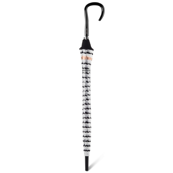 Pierre Cardin 83078 Long AC parasol transparentny w czarne paski