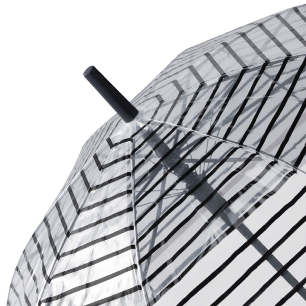 Pierre Cardin 83078 Long AC parasol transparentny w czarne paski