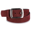 Marquis Belts pasek skórzany zamszowy burgundowy 95 cm
