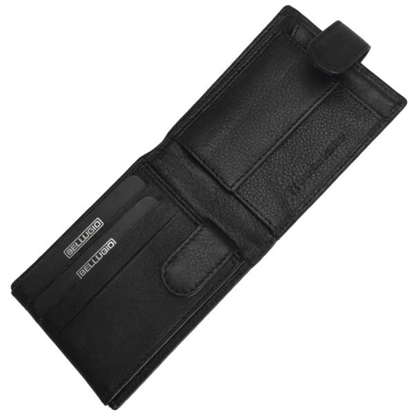 Bellugio DAR 32 EM-111R-035-013 BLACK portfel męski skórzany czarny