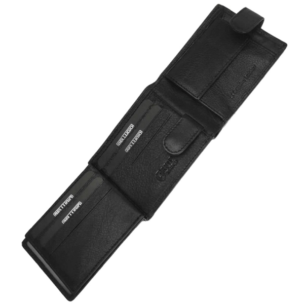 Bellugio DAR 32 EM-111R-035-013 BLACK portfel męski skórzany czarny