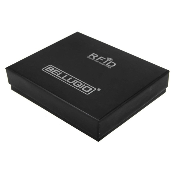 Bellugio EM-96R-123 BLACK 013 RFID  portfel męski skórzany