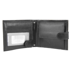 Bellugio TM-34R-32 BLACK RFID portfel męski skórzany czarny