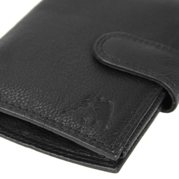 Black Bull P63 BLK YDM RFID portfel męski skórzany czarny