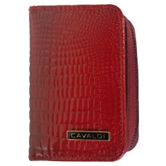 Cavaldi PN33-BCF/2495 Red portfel damski skórzany czerwony