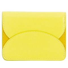 DuDu Adriatic-Citrus yellow etui na karty skórzane cytrusowy żółty
