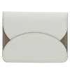 DuDu Adriatic-Pearl grey etui na karty skórzane perłowe szare