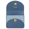 DuDu Charlotte-Denim Blue etui na słuchawki skórzane niebieskie