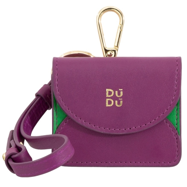 DuDu Charlotte-Fuchsia portmonetka skórzana fuksjowa