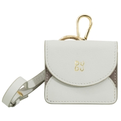 DuDu Charlotte-Pearl grey etui na słuchawki skórzane perłowo szare