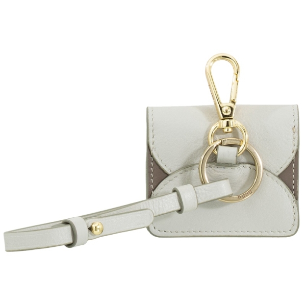 DuDu Charlotte-Pearl grey etui na słuchawki skórzane perłowo szare