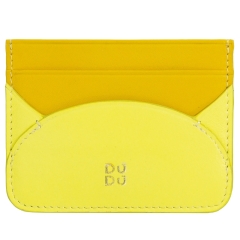 DuDu Ionian-Citrus yellow etui na karty skórzane cytrusowy żółty