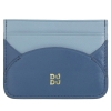 DuDu Ionian-Denim Blue etui na karty skórzane niebieskie