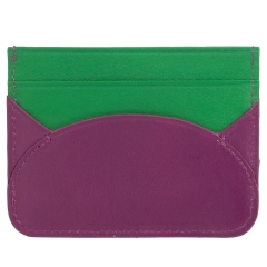 DuDu Ionian-Fuchsia etui na karty skórzane fuksjowe