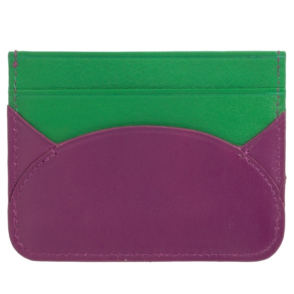 DuDu Ionian-Fuchsia etui na karty skórzane fuksjowe