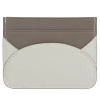DuDu Ionian-Pearl grey etui na karty skórzane perłowo szary