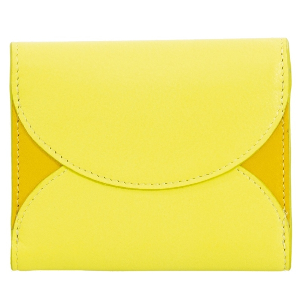DuDu Mediterranean-Citrus yellow portfel skórzany cytrusowo żółty