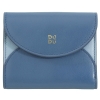 DuDu Mediterranean-Denim Blue portfel skórzany niebieski
