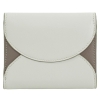 DuDu Mediterranean-Pearl grey portfel skórzany perłowo szary
