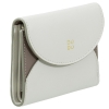 DuDu Mediterranean-Pearl grey portfel skórzany perłowo szary