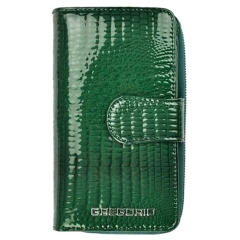 Gregorio GF-116 GREEN RFID portfel damski skórzany zielony DAR 55