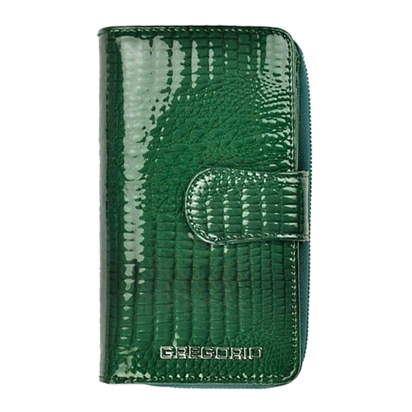 Gregorio GF-116 GREEN RFID portfel damski skórzany zielony DAR 55