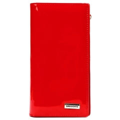 Gregorio LS-124 RED portfel damski skórzany czerwony RFID DAR 69