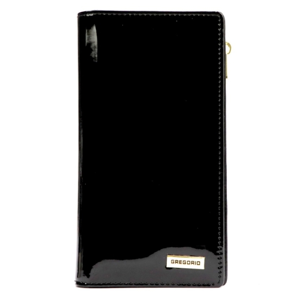Gregorio LS-124 BLACK portfel damski skórzany czarny RFID DAR 69