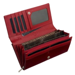 Lorenti 64003-SH-RFID 7120 RED portfel damski skórzany czerwony