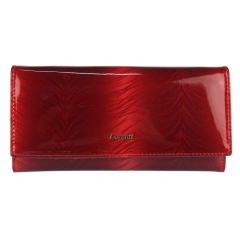 Lorenti 72037-FTN-RFID portfel damski skórzany czerwony