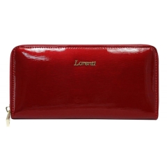 Lorenti 77006-SH-RFID portfel damski skórzany czerwony