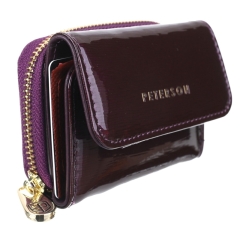 Peterson PTN 423229-SH 7570 Purple portfel damski skórzany fioletowy