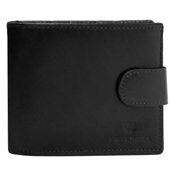 Peterson PTN N992L-BUF-0901 BLACK portfel męski skórzany czarny