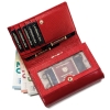 Peterson PTN PL-445-1537 RED portfel damski skórzany czerwony