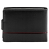 Pierre Cardin YS605 323A BLACK+RED portfel męski skórzany czarny
