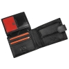 Pierre Cardin YS605 323A BLACK+RED portfel męski skórzany czarny