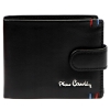 Pierre Cardin YS606 323A BLACK portfel męski skórzany czarny