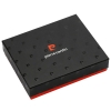 Pierre Cardin YS605 323A BLACK+RED portfel męski skórzany czarny