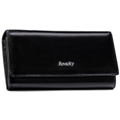 Rovicky DAR 32 RPX-24-ML/4858 BLACK portfel damski skórzany czarny