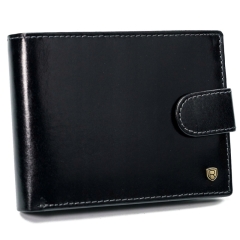 Rovicky DAR 37 N992L-RVT/0537 BLACK portfel męski skórzany czarny