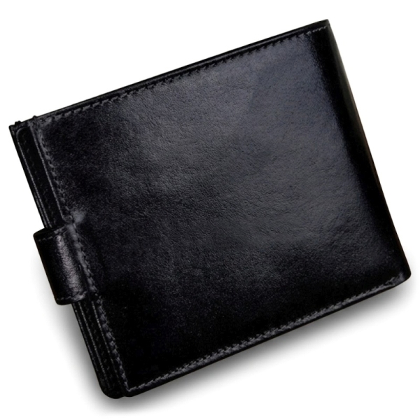 Rovicky DAR 37 N992L-RVT/0537 BLACK portfel męski skórzany czarny