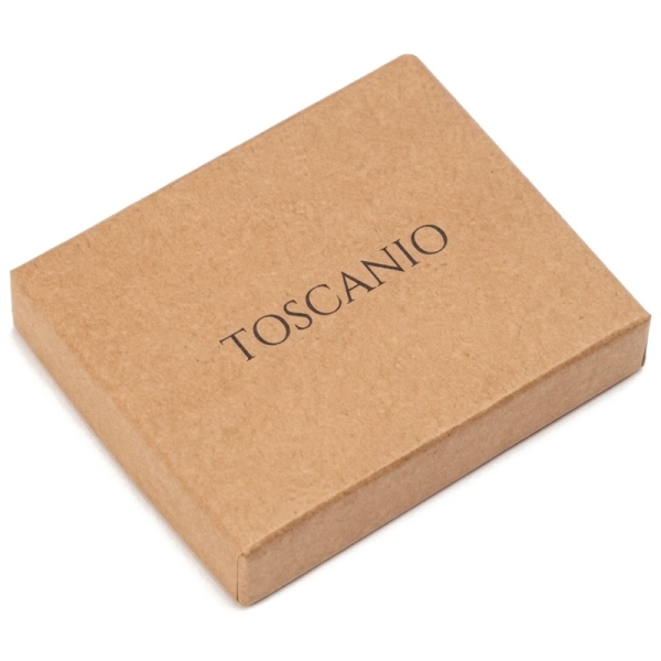 Toscanio T1123 CZARNY portfel damski skórzany czarny