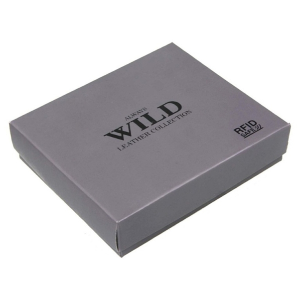Always Wild N379-CHM/1760 BROWN RFID portfel męski skórzany brązowy