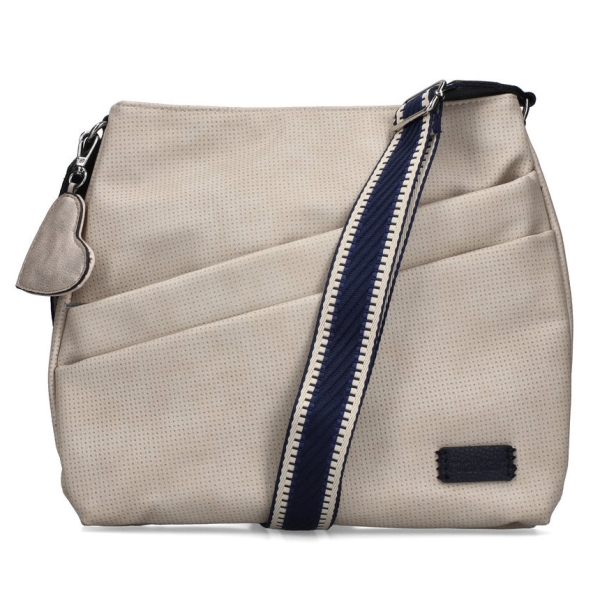 Rieker H1004-60 BEIGE torebka damska EKO beżowa