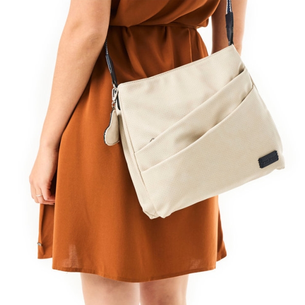 Rieker H1004-60 BEIGE torebka damska EKO beżowa