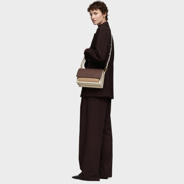 TOUS 2002358201 BANDOLERA M.AUDREE SAFF BEIGE-MARRON torebka damska