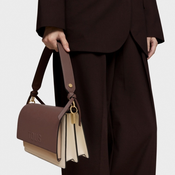TOUS 2002358201 BANDOLERA M.AUDREE SAFF BEIGE-MARRON torebka damska