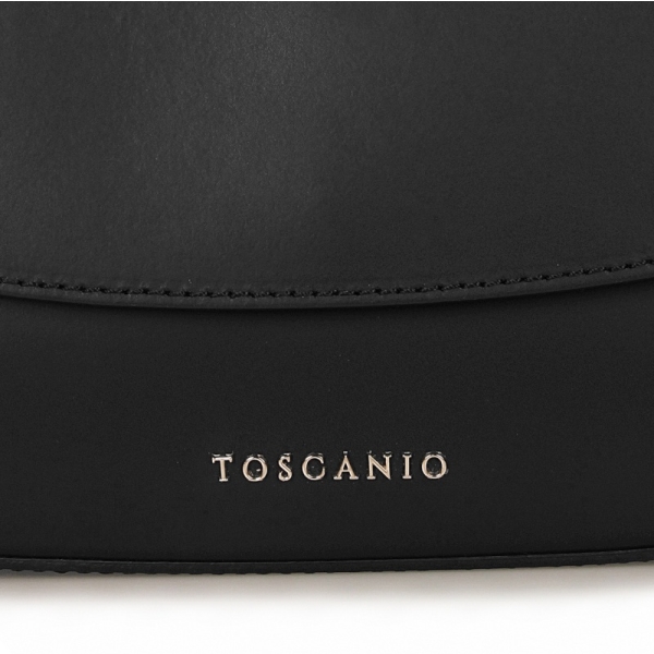 Toscanio TOS G04 CZARNY torebka damska skórzana czarna