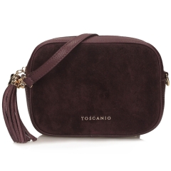 Toscanio TOS G88_D88 BORDO D54 torebka damska skórzana burgundowa