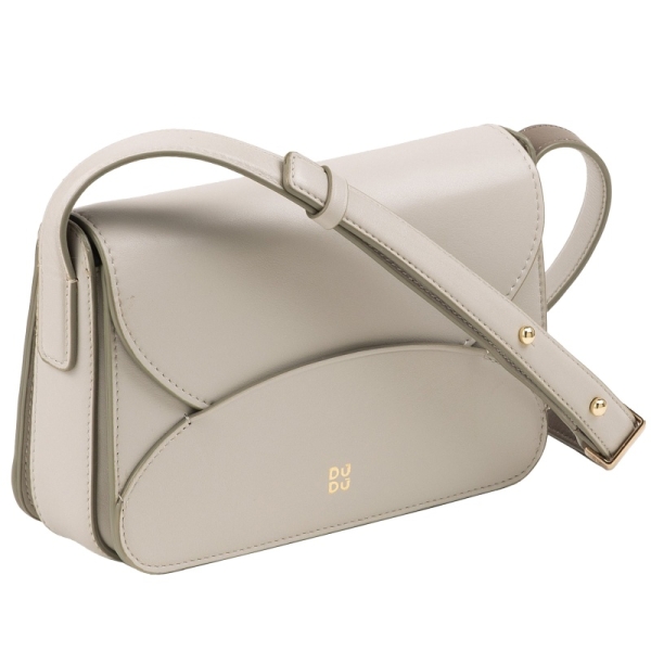 DuDu Anastasia-Pearl grey torebka damska perłowa szara